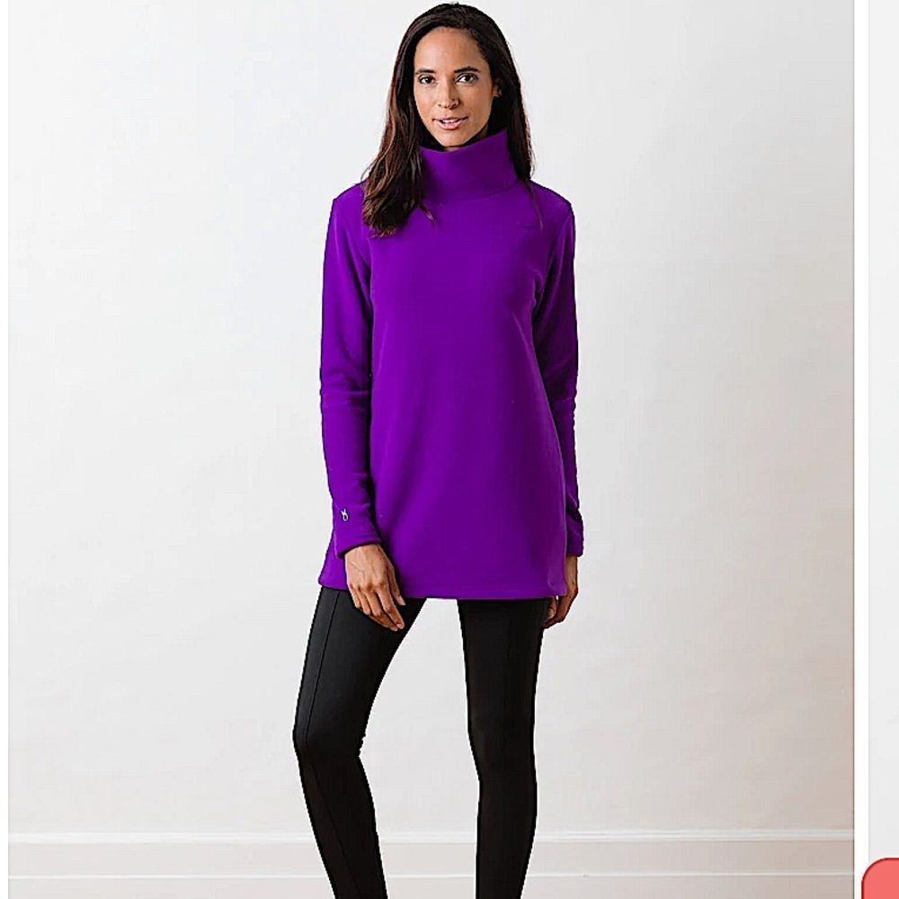 Dudley Stephens Cobble Hill turtleneck purple XS